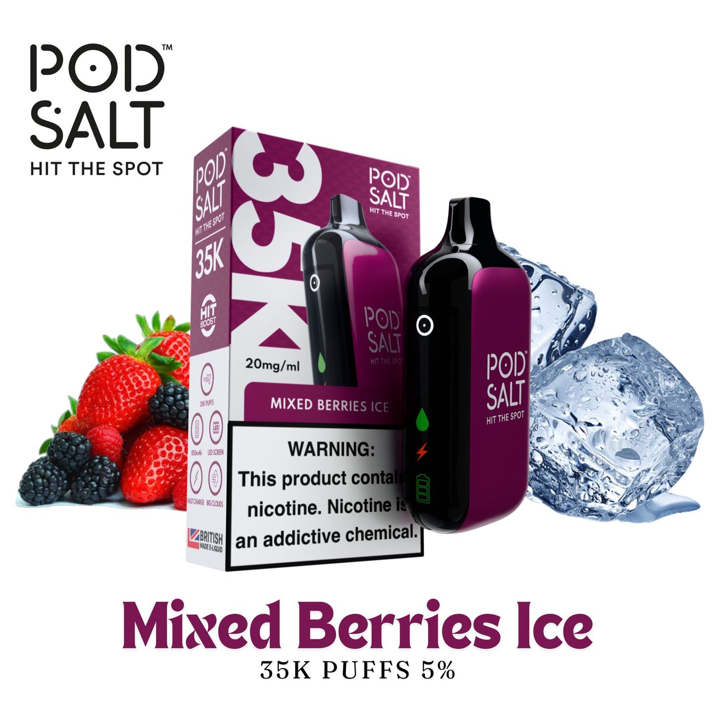 Pod Salt 35K Puffs 2% et 5%