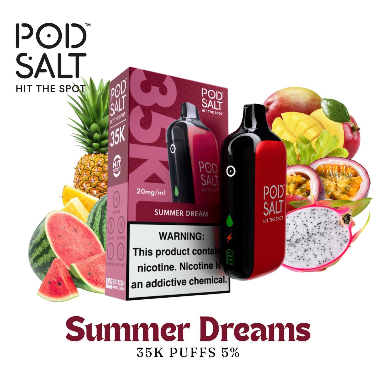 Pod Salt 35K Puffs 2% et 5%